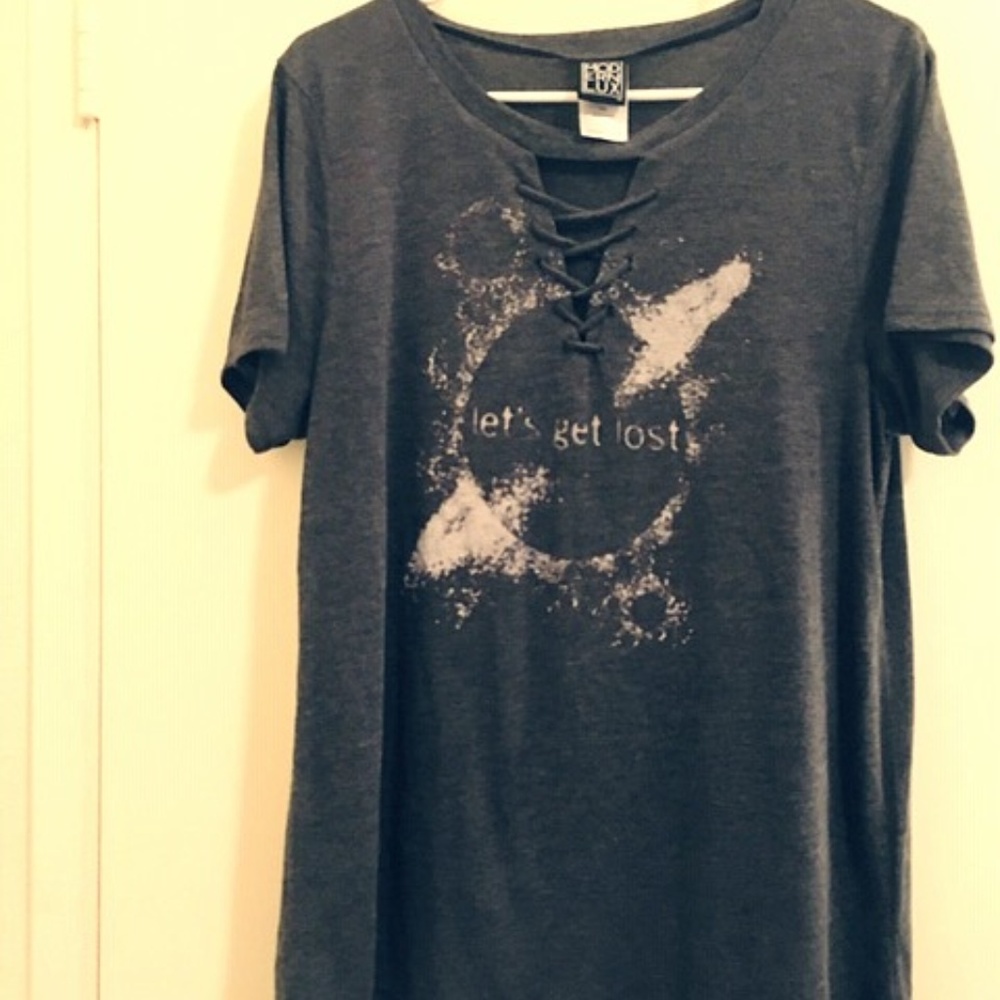 Modern Lux Grey Tee-shirt Sz 2X